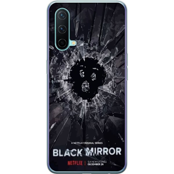 OnePlus Nord CE 5G Genomskinligt Skal Black Mirror Sci-Fi Netflix Serie Dystopi Teknik Cyberpunk Mörkt TV Spelmotiv
