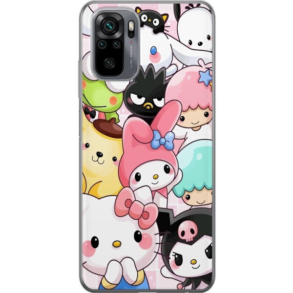 Xiaomi Redmi Note 10S Genomskinligt Skal Kawaii Sanrio Crew