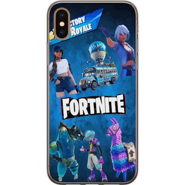 Apple iPhone XS Läpinäkyvä kuori Fortnite