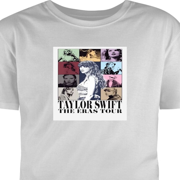 Børne T-shirt | Behagelig T-shirt til Børn Taylor Swift grå 9-11 År