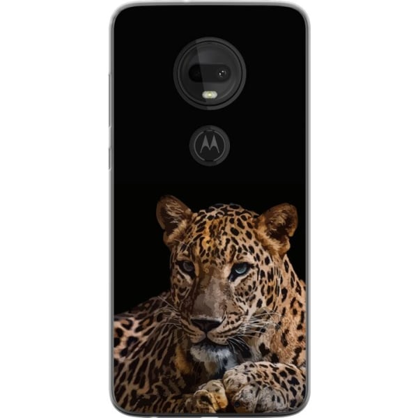Motorola Moto G7 Gennemsigtig cover Leopard