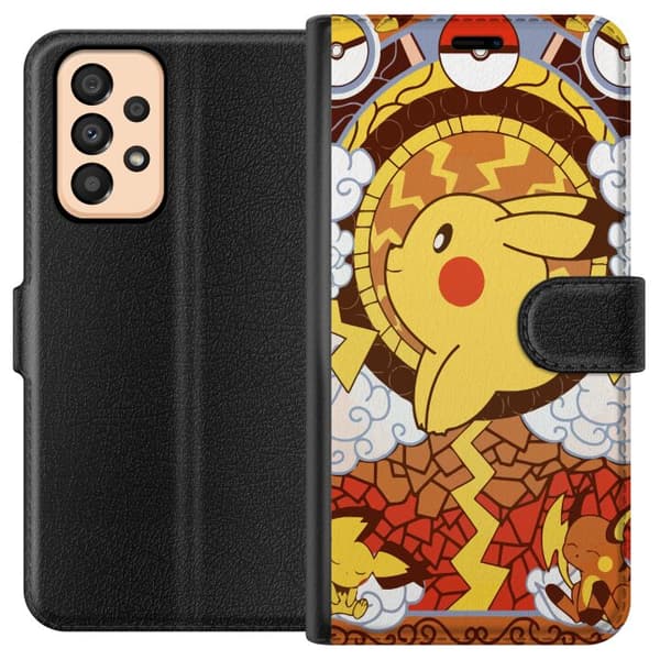 Kompatibelt Plånboksfodral till Samsung Galaxy A33 5G Pikachu