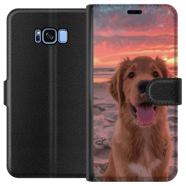 Kompatibelt Plånboksfodral till Samsung Galaxy S8 Hund