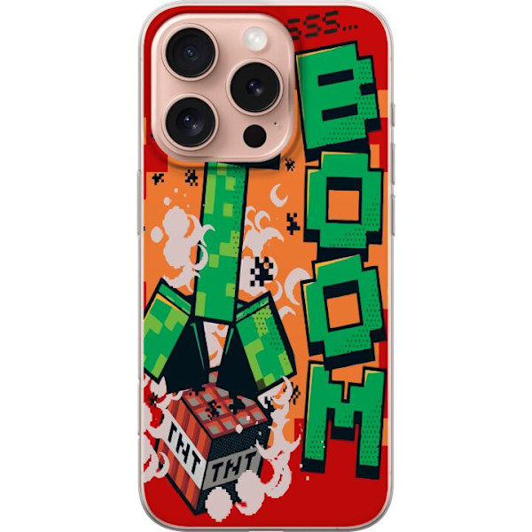 Apple iPhone 16 Pro Gennemsigtig cover Minecraft