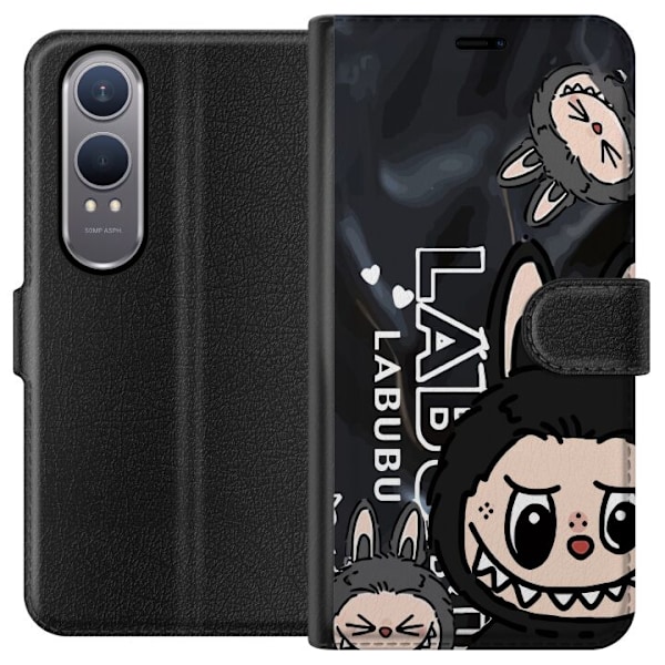 OnePlus Nord CE4 Lite Tegnebogsetui <nl>Labubu Black Energy -
