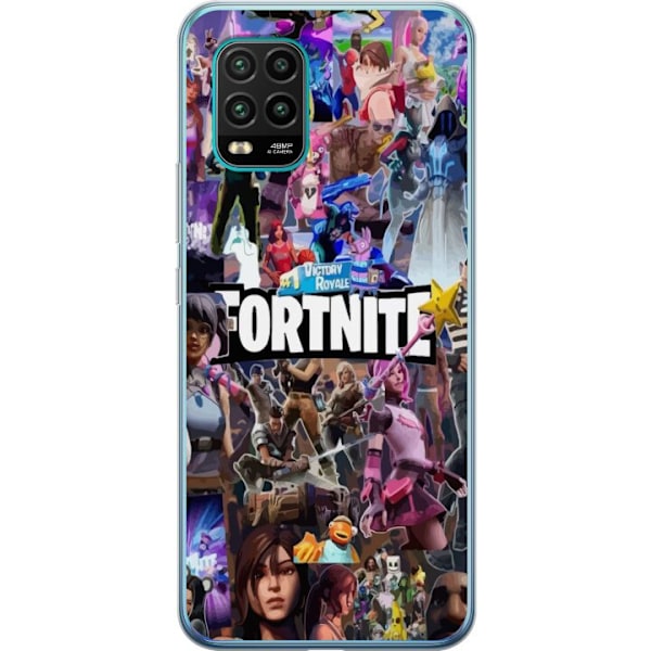 Xiaomi Mi 10 Lite 5G Gennemsigtig cover Fortnite