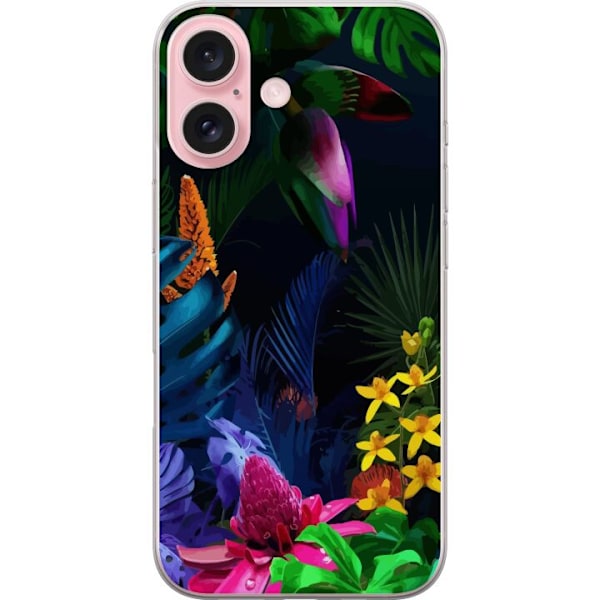 Apple iPhone 16 Gennemsigtig cover Farverig natur