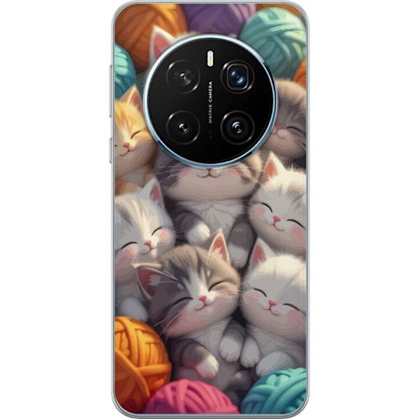 Kompatibelt Mobildeksel til Honor Magic7 Pro Sovande kattungar beige
