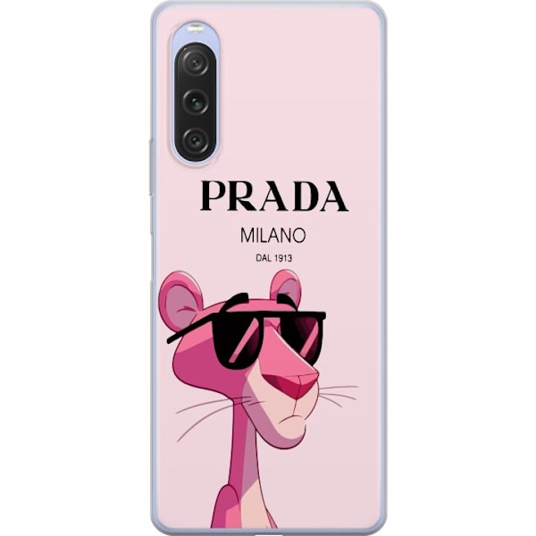 Sony Xperia 10 V Genomskinligt Skal Prada Rosa Pantern