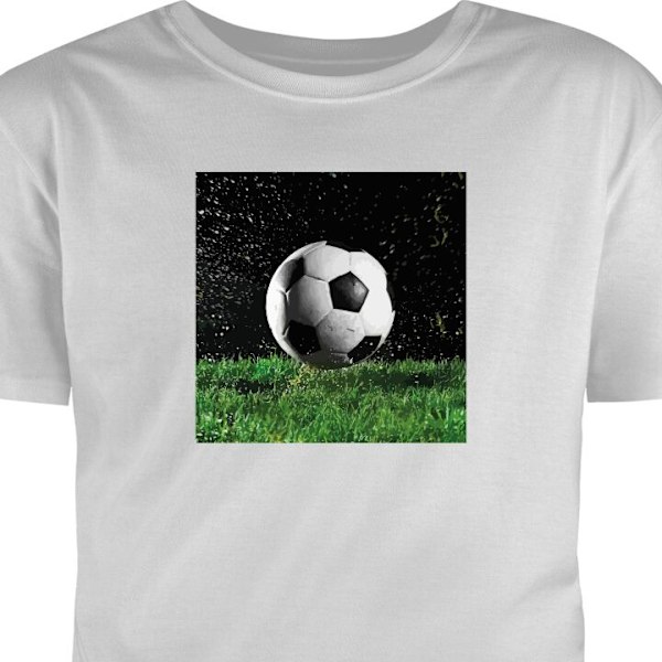 Barn-T-shirt | Bekväm T-shirt för Barn Fotboll Action grå 9-11 År