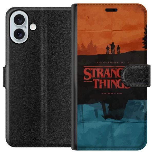 Apple iPhone 16 Plus Lompakkokotelo Stranger Things