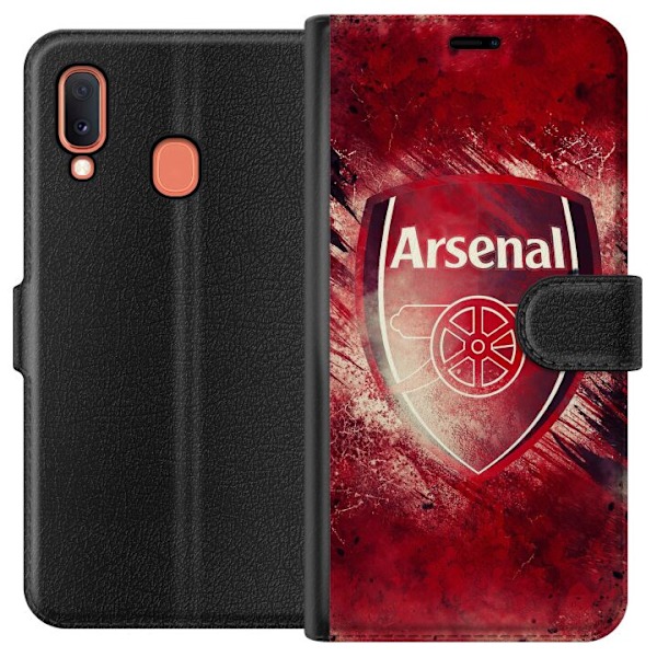 Samsung Galaxy A20e Tegnebogsetui Arsenal Fodbold