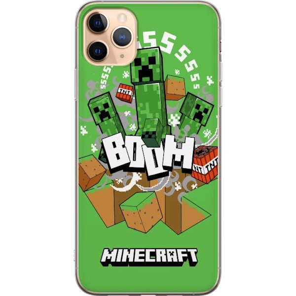 Apple iPhone 11 Pro Max Genomskinligt Skal Minecraft Boom