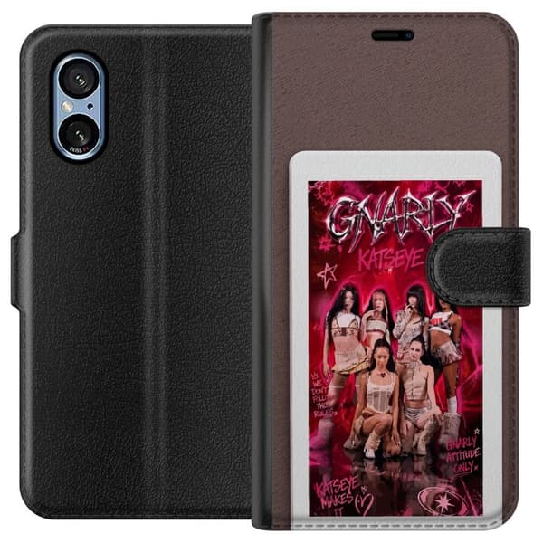 Kompatibelt Plånboksfodral till Sony Xperia 10 VI KATSEYE rosa