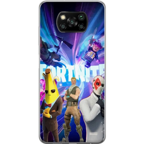 Xiaomi Poco X3 NFC Gennemsigtig cover Fortnite