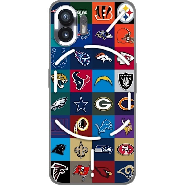 Nothing Phone (2) Gennemsigtig cover NFL