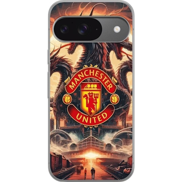 Google Pixel 9 Pro Genomskinligt Skal Manchester United