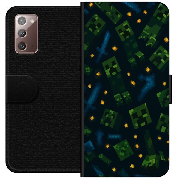 Samsung Galaxy Note20 Plånboksfodral Minecraft Dungeons Mob