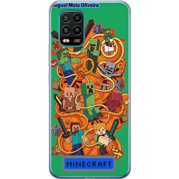 Xiaomi Mi 10 Lite 5G Läpinäkyvä kuori Minecraft