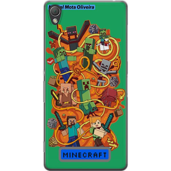 Sony Xperia Z3 Gennemsigtig cover Minecraft