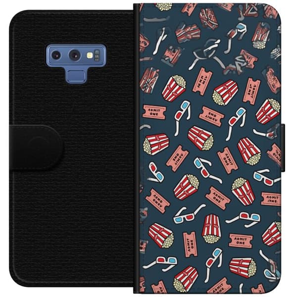 Kompatibel Tegnebogsetui til Samsung Galaxy Note9 Biokväll blå