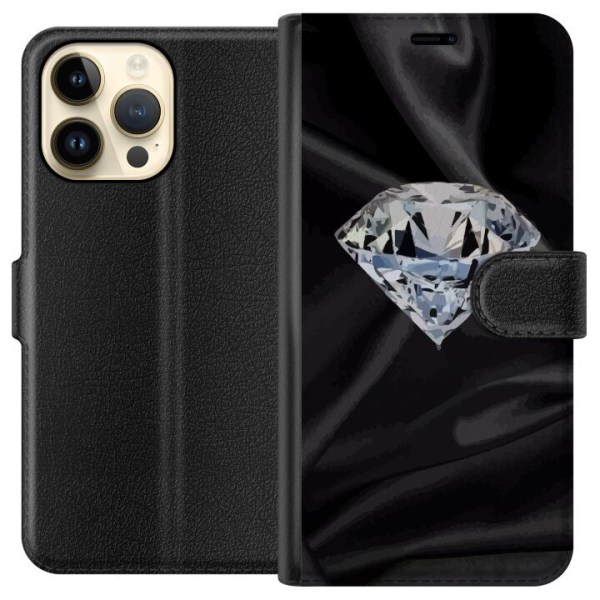 Apple iPhone 15 Pro Max Plånboksfodral Silke Diamant