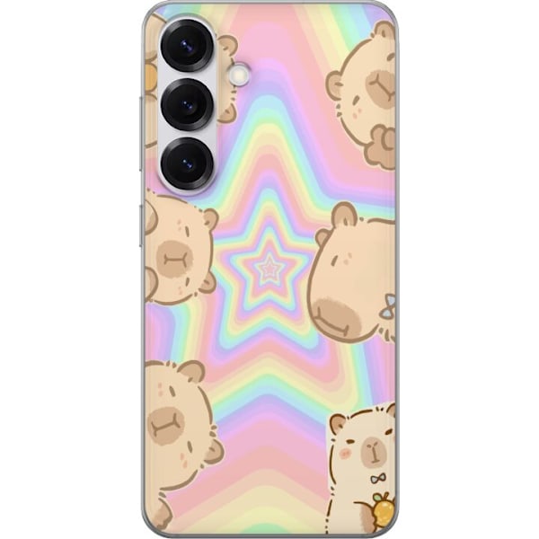 Samsung Galaxy S25 Läpinäkyvä kuori Kawaii Capybara Galaxy