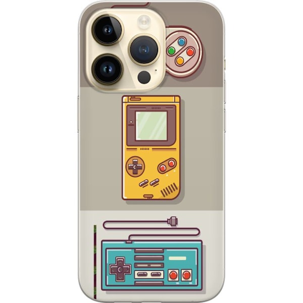 Apple iPhone 14 Pro Läpinäkyvä kuori Nintendo Retro