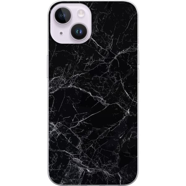 Kompatibelt Mobildeksel til Apple iPhone 14 Marmor Svart