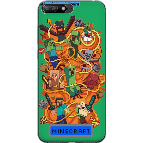 Huawei Y6 (2018) Läpinäkyvä kuori Minecraft