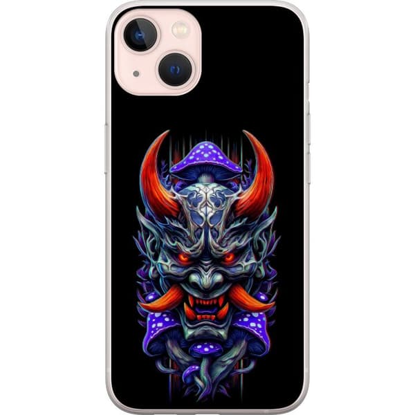 Kompatibel Mobilcover til Apple iPhone 13 mini Neondemon med svampar sort