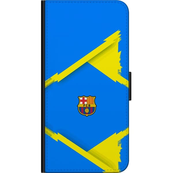Kompatibel Tegnebogsetui til Nokia 2.4 Blågul fotbollsdesign blå