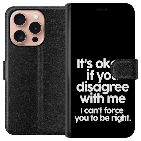 Apple iPhone 16 Pro Lommeboketui Tekst