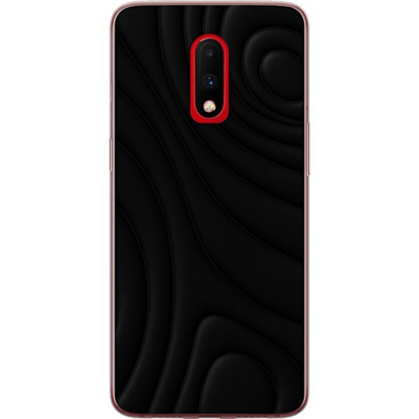 OnePlus 7 Genomskinligt Skal Black Waves