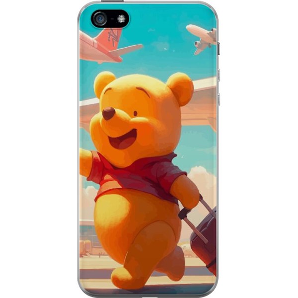 Apple iPhone 5 Gennemsigtig cover Nalle Puh Rejser