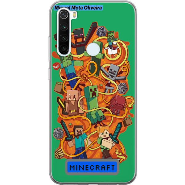 Xiaomi Redmi Note 8 Läpinäkyvä kuori Minecraft