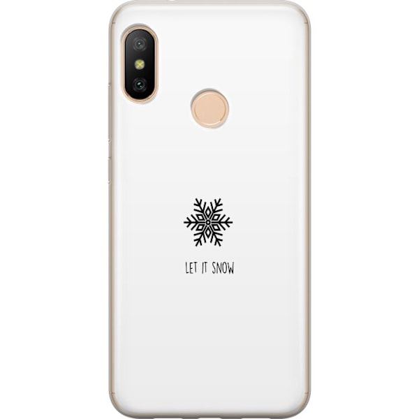 Xiaomi Redmi 6 Pro Gjennomsiktig deksel La det snø