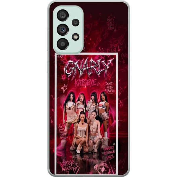 Kompatibelt Mobildeksel til Samsung Galaxy A73 5G KATSEYE rosa