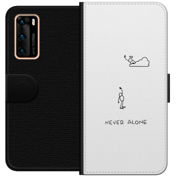 Huawei P40 Lompakkokotelo Ei koskaan yksin