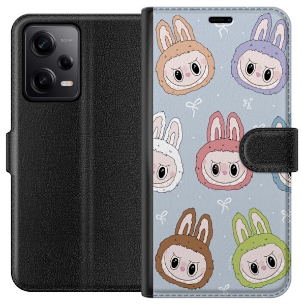 Xiaomi Redmi Note 12 Pro Plånboksfodral Labubu Star Pattern