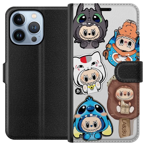 Apple iPhone 13 Pro Lommeboketui Labubu figure samling - Pop M