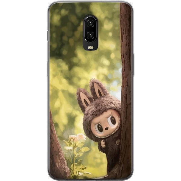 OnePlus 6T Läpinäkyvä kuori Labubu Graffiti Vibes – Katut