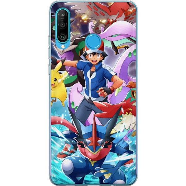 Huawei P30 lite Läpinäkyvä kuori Pokemon