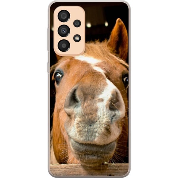 Samsung Galaxy A33 5G Genomskinligt Skal Happy Häst