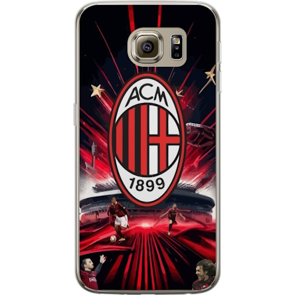 Samsung Galaxy S6 Läpinäkyvä kuori AC Milan