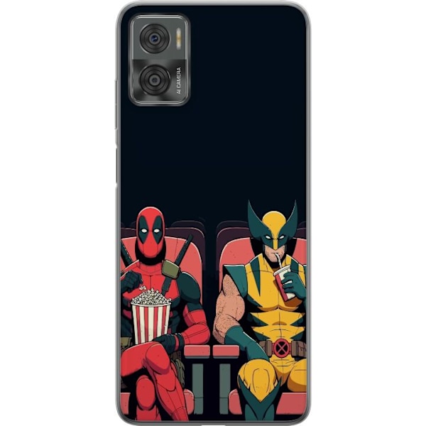 Motorola Moto E22i Gjennomsiktig deksel Deadpool & Wolverine