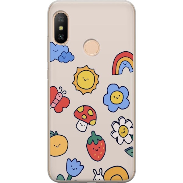 Xiaomi Redmi 6 Pro Gennemsigtig cover Sød