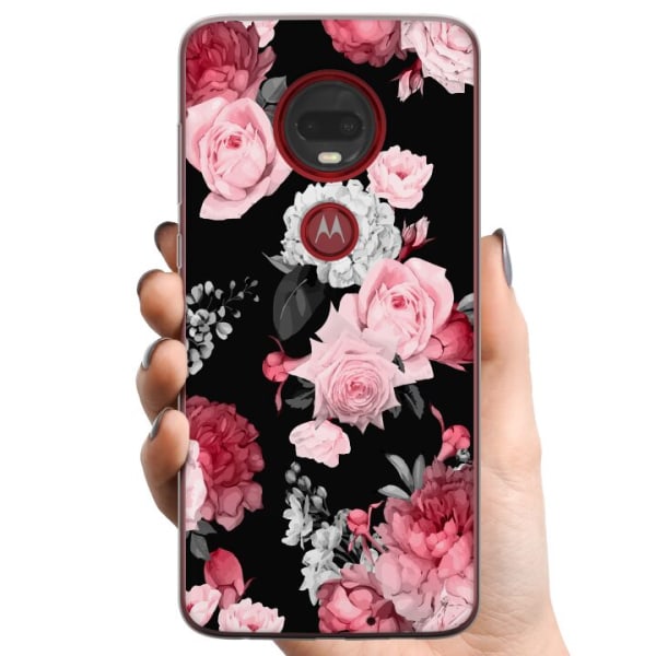 Motorola Moto G7 Plus TPU Matkapuhelimen kuori Kukkaista kukin