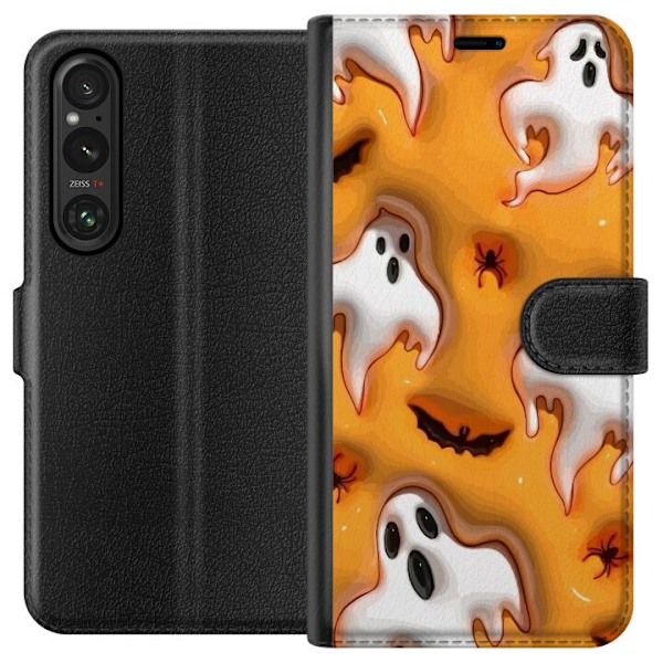 Sony Xperia 1 V Plånboksfodral Halloween 3D 2024