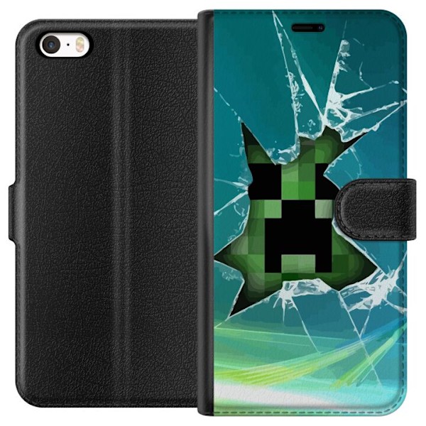 Apple iPhone 5 Tegnebogsetui MineCraft